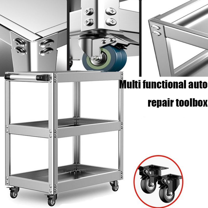 Workshop Tools Trolley - 2/3 Layers Trolley Stainless Steel Tool