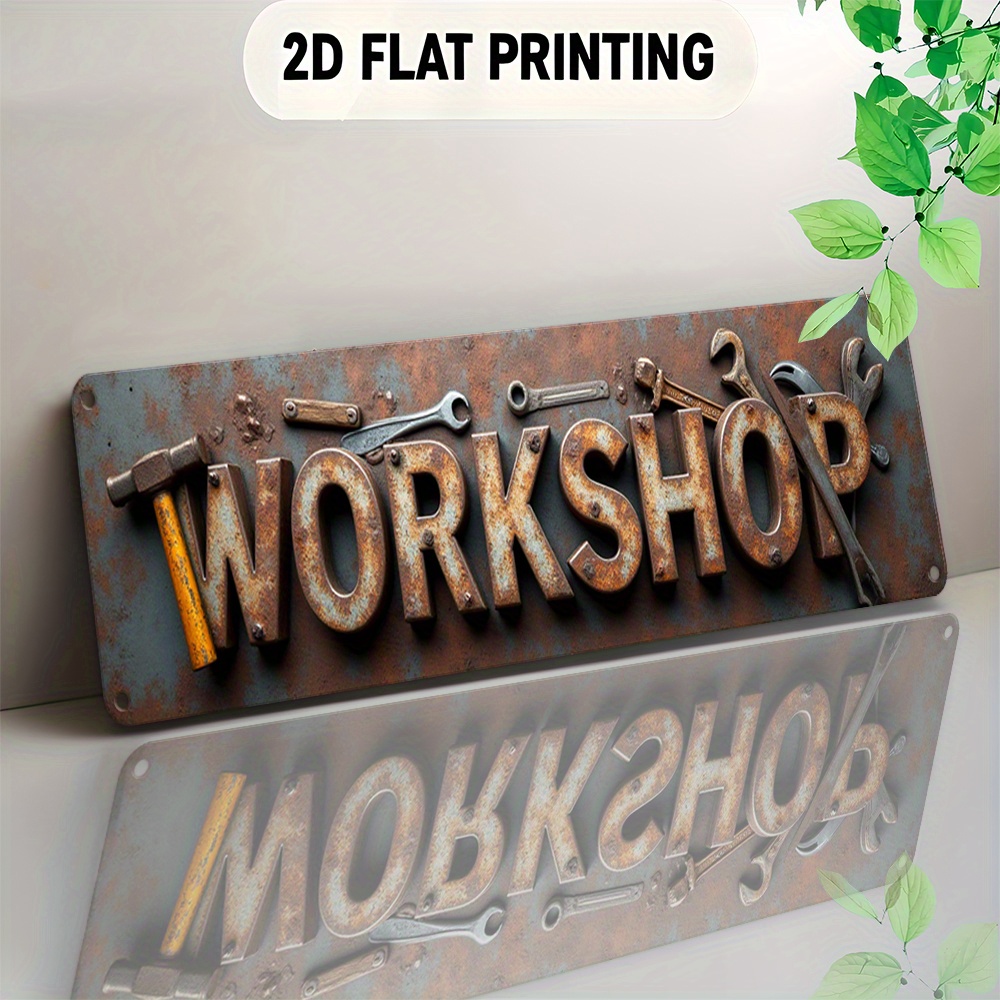 2D Flat,Signboard, a Decorativ - Workshop Tools Background recension och pris