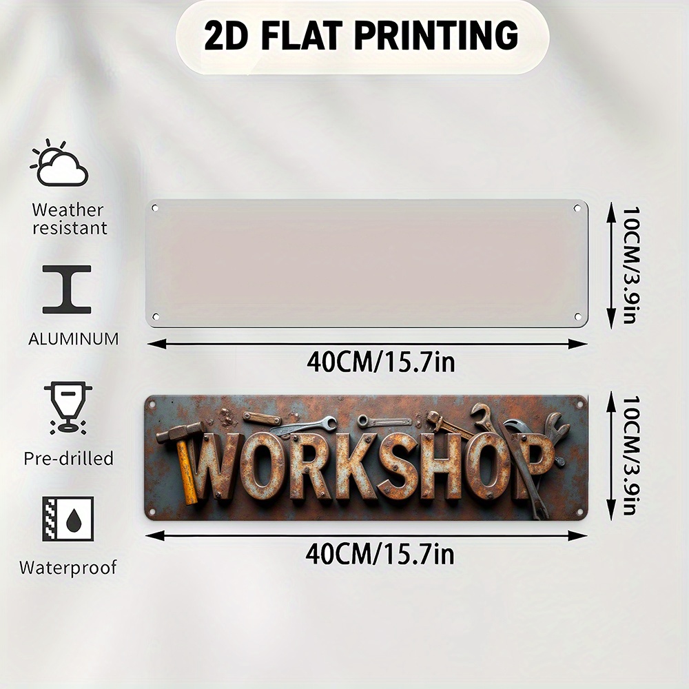 2D Flat,Signboard, a Decorativ - Workshop Tools Background recension och pris