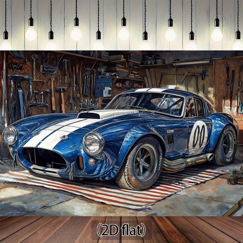 1Vintage Racing Garage Backgro - Workshop Tools Background recension och pris