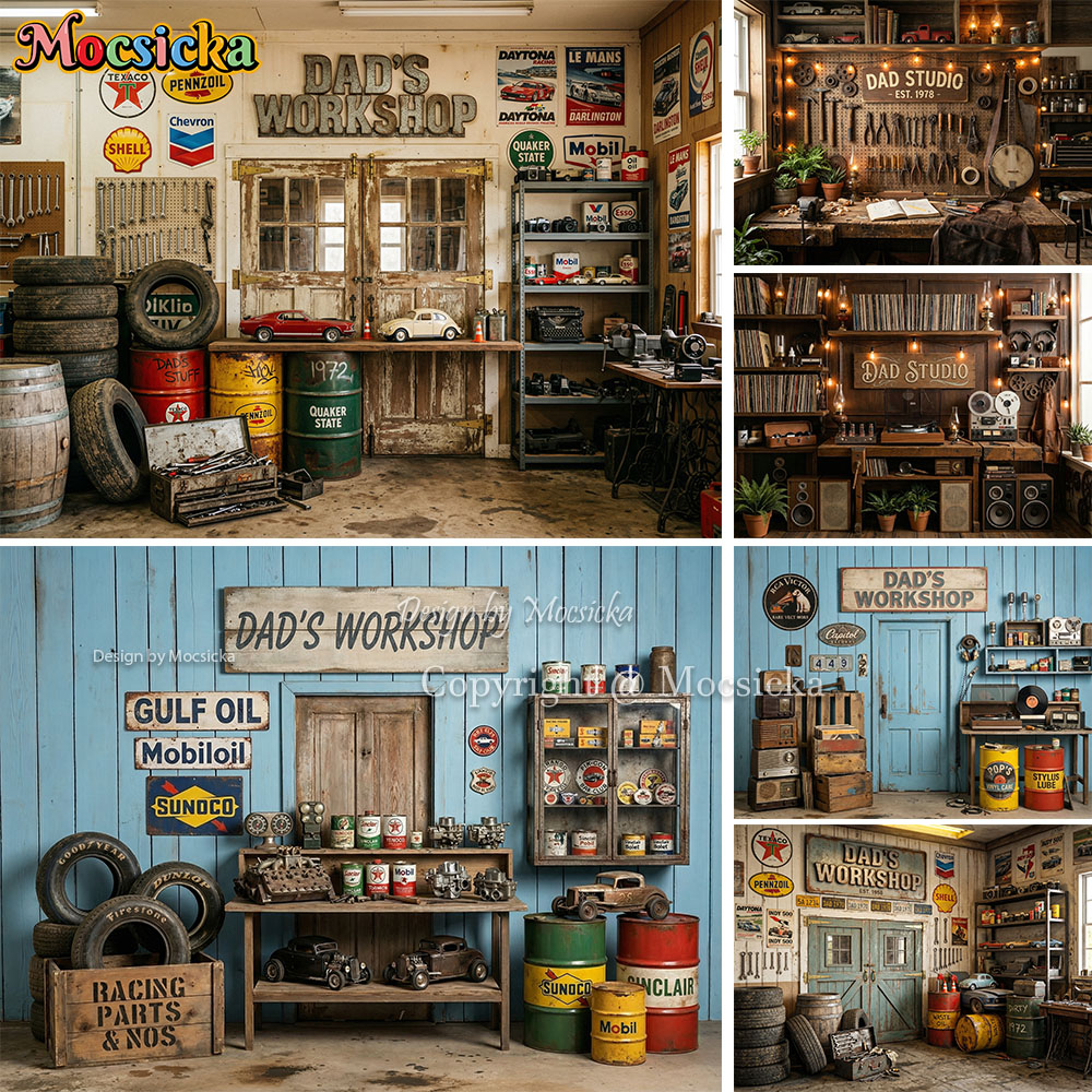 Mocsicka Dad's Workshop Photog - Workshop Tools Background recension och pris