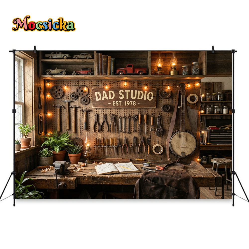 Mocsicka Dad's Workshop Photog - Workshop Tools Background recension och pris