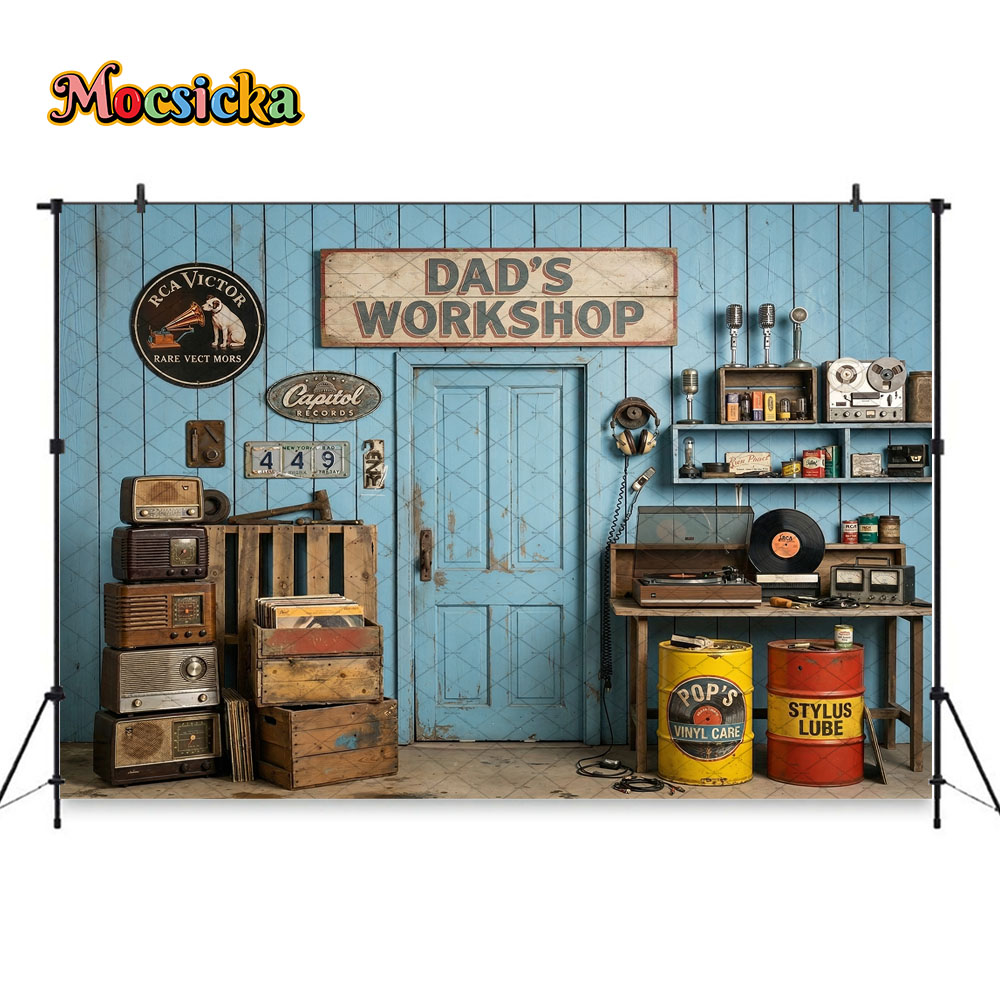 Mocsicka Dad's Workshop Photog - Workshop Tools Background recension och pris